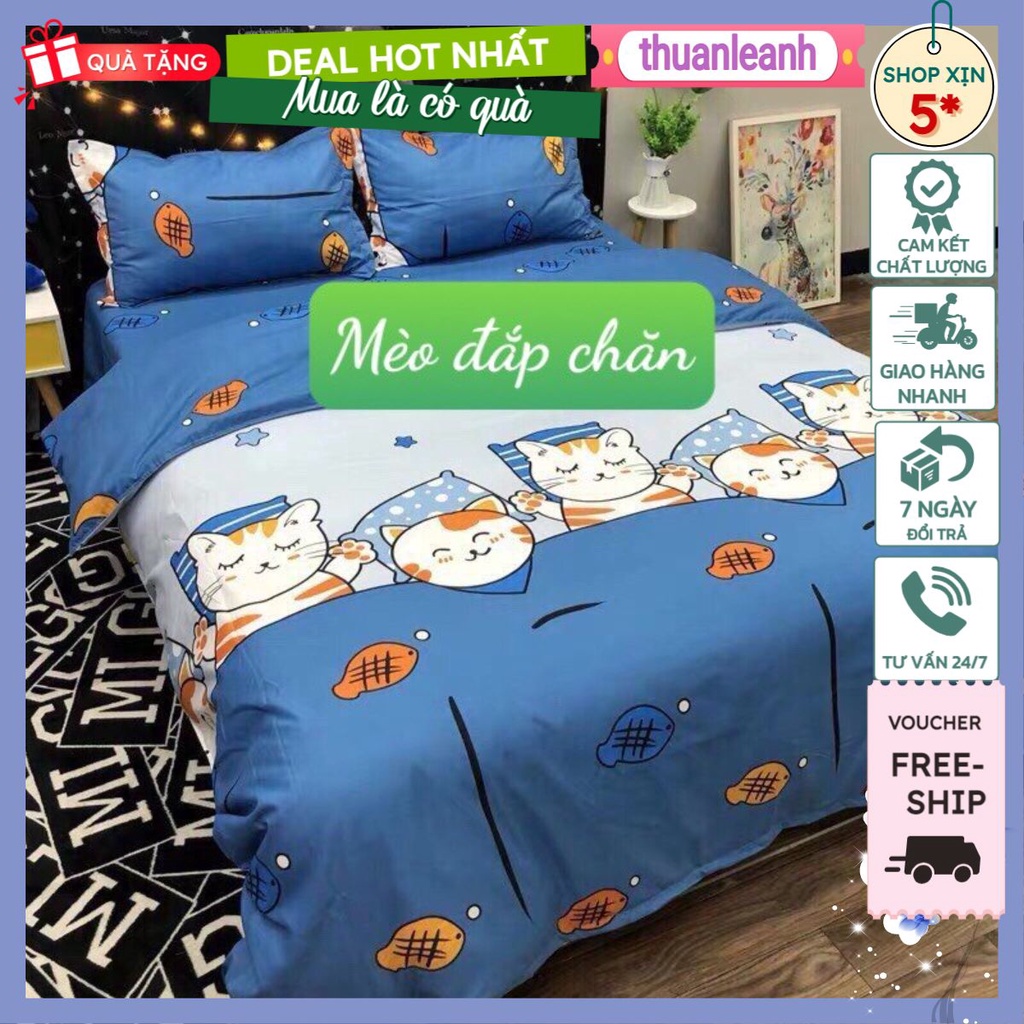 Ga chun bọc đệm cotton poly đủ kích thước 1m,1m2,1m4,1m5,1m6