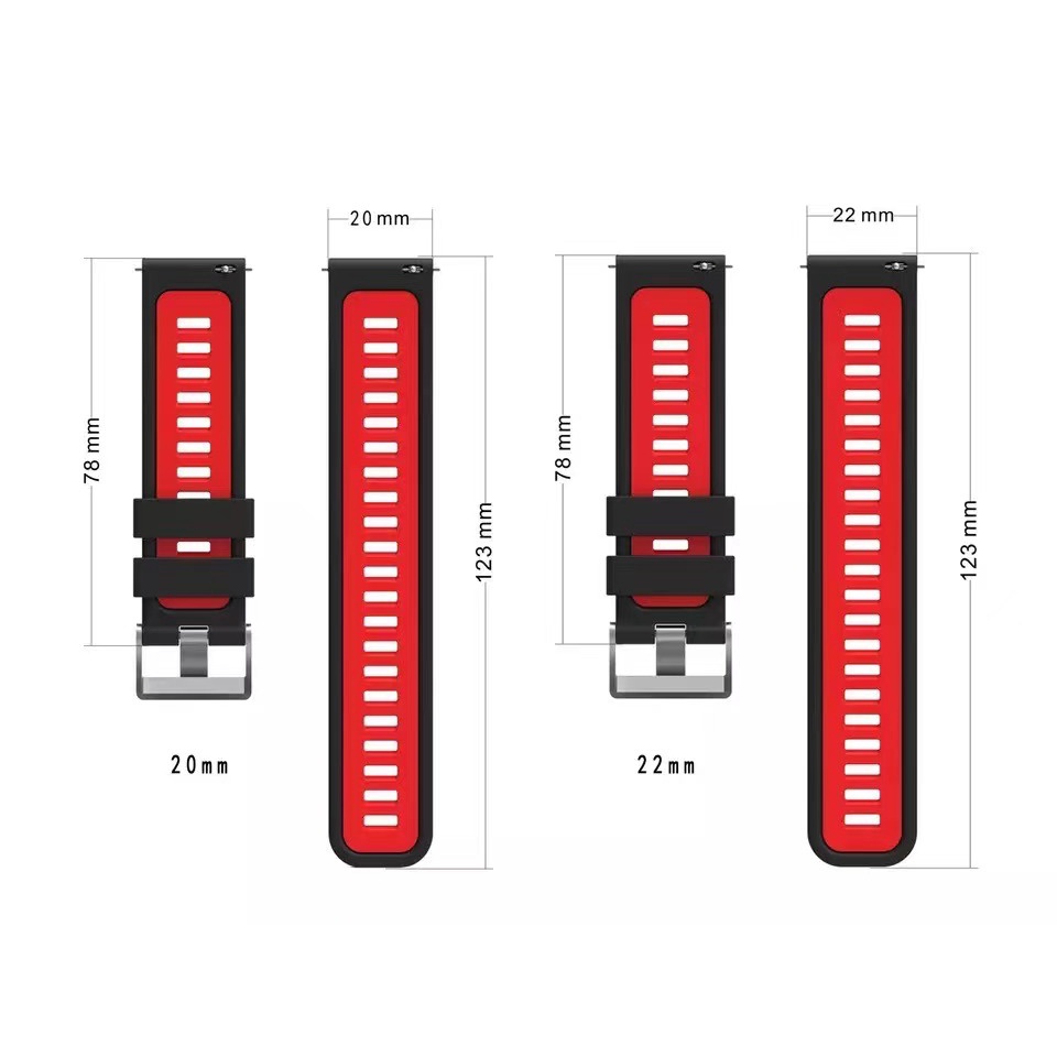 Dây Đeo Silicone Thay Thế Cho Đồng Hồ Thông Minh Huawei GT3/GT Runner 20mm 22mm 3 42mm 46mm