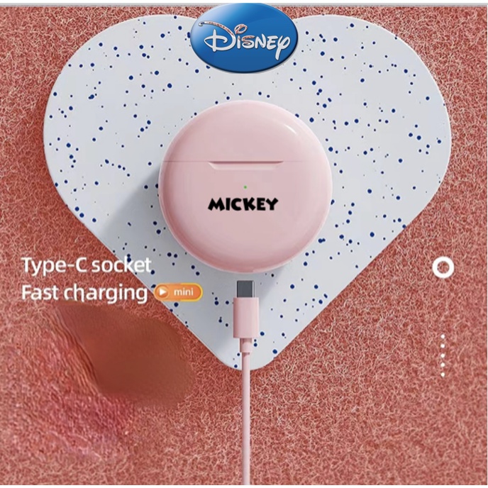 Tai nghe không dây 9d Điều Khiển Cảm Ứng Kèm MIC Hình Disney Mickey TWS