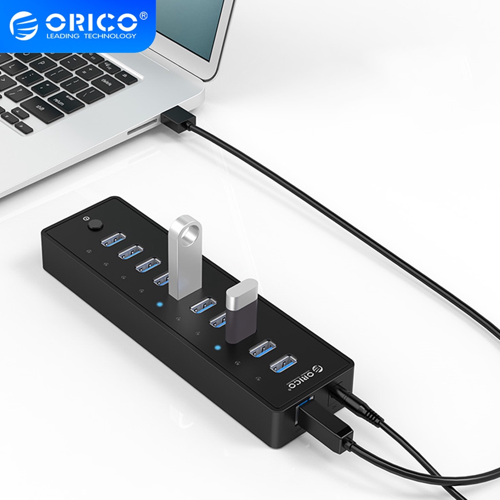 ORICO USB HUB Có Bộ Chuyển Đổi Nguồn Flash HDD Dung Lượng Cao USB Một Số Cổng Mở Rộng Phụ Kiện Máy T