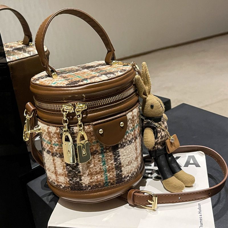 Túi Xách Đeo Vai Hình Trụ Phong Cách Thời Trang Mới Cho Nữ