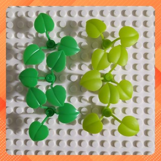 Đồ chơi lắp ráp combo 6 cây cỏ loại 3 lá như hình no.056 - phụ kiện moc cây cối cảnh vật