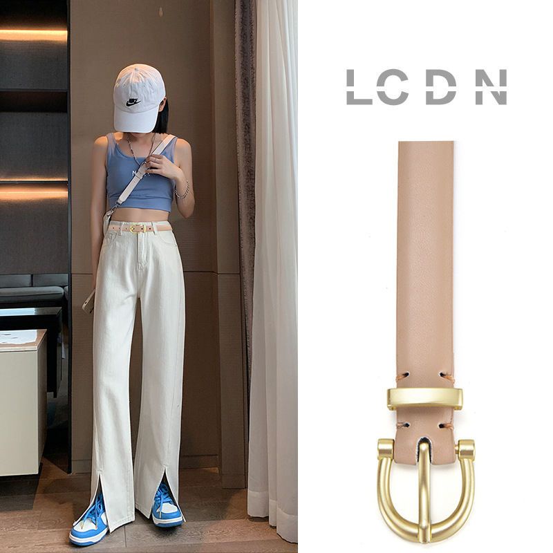 Thắt Lưng Da Bản Nhỏ Thiết Kế Đơn Giản Dễ Phối Đồ Thời Trang Mùa Hè Cho Nữ