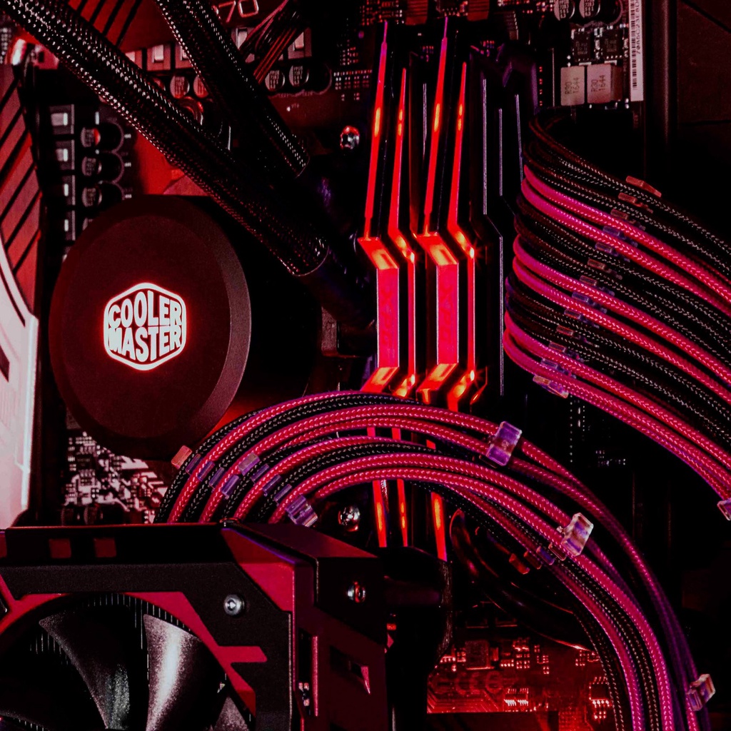 Dây nguồn bọc lưới nối dài Coolermaster SLEEVED EXTENSION CABLE KIT