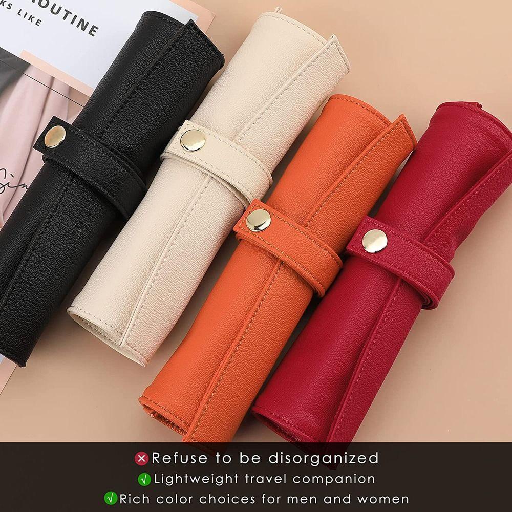 Túi Da PU Cuộn Đựng Đồng Hồ Đeo Tay Chống Thấm Nước Tiện Dụng Ốp