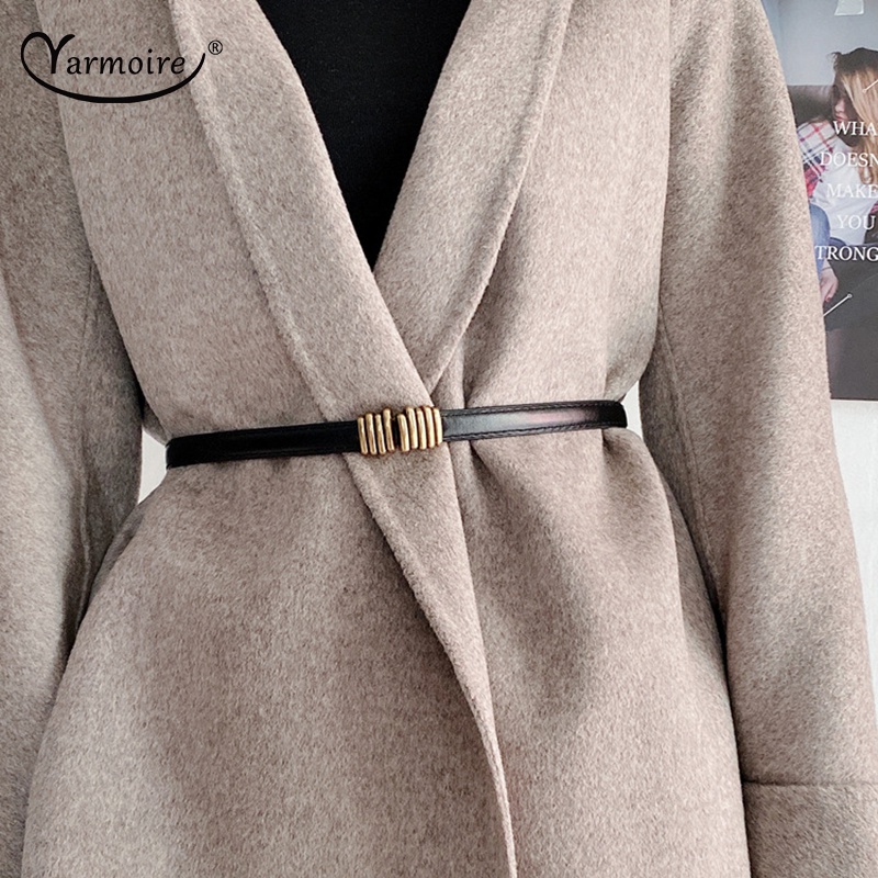 Thắt Lưng Khóa Kim Loại Thời Trang Cho Nữ