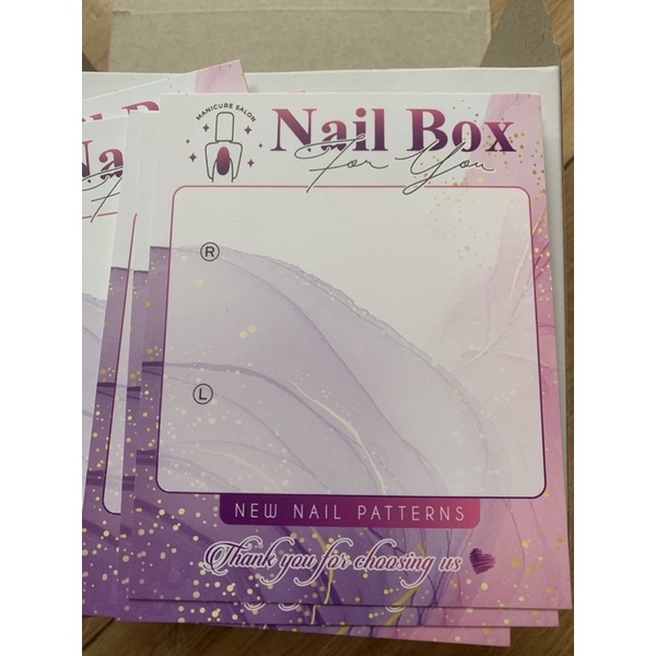 Combo 10 miếng Giấy NAIL BOX dùng gắn móng giả