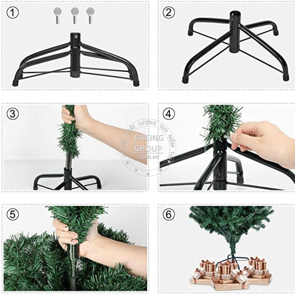 Cây Thông Cước Lăn Sơn Gắn Trái Cherry Đỏ Cao Cấp Chính Hãng Chaang Chiia Trang Trí Noel Giáng Sinh Cực Đẹp