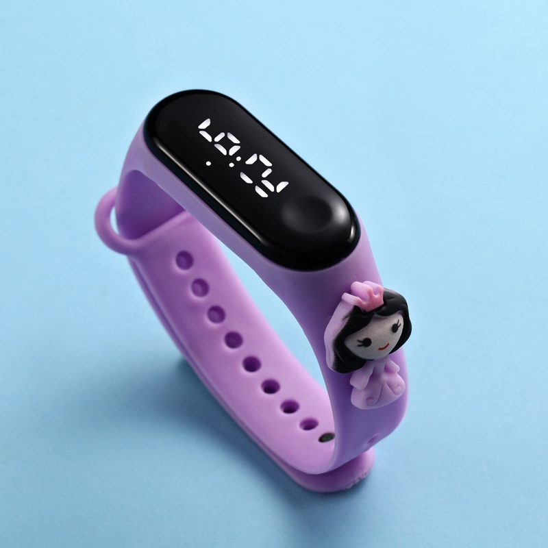 Đồng hồ em bé đồ chơi phát sáng Đồng Hồ Đeo Tay Điện Tử Đèn LED Chống Thấm Nước Kiểu Hoạt Hình Dễ Thương Cho Bé