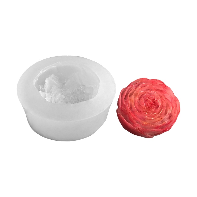 Khuôn Silicone Tạo Hình Hoa Hồng 3D Trang Trí Bánh