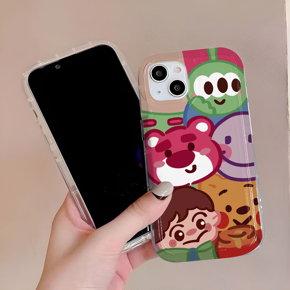 Ốp Điện Thoại Hình Lotso Dễ Thương Cho iphone 14promax 11 13 12 7Plus 6 6s XR X XS Max