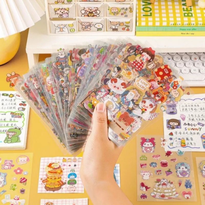 Combo 10 tấm sticker pet giao ngẫu nhiên không trùng mẫu