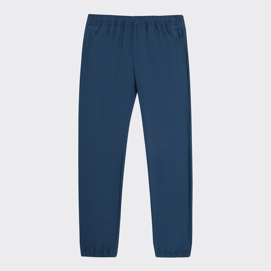 Bộ gió thu đông ARISTINO AJS004W2 đồ thể thao nam trơn màu dáng suông áo cổ trụ quần cạp chun ống đứng vải polyester