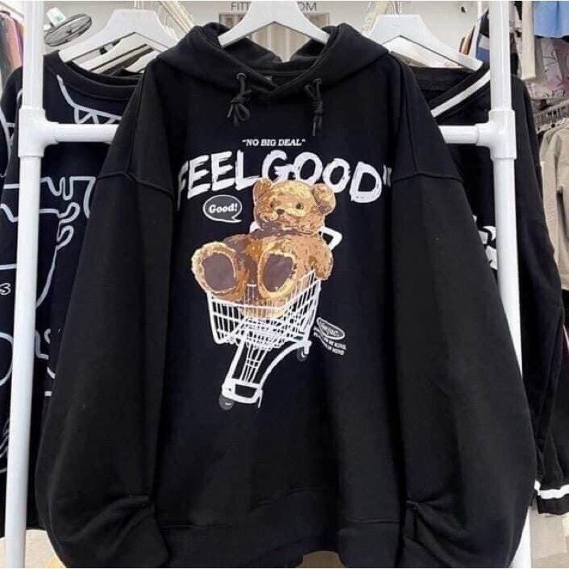 Áo khoác hoodie nam nữ CHÚ GẤU unisex ULZZANG