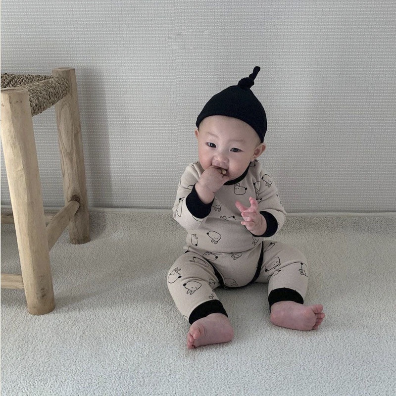 Bộ Đồ Ba Món Gồm Áo Sơ Mi Và Quần Legging Phong Cách Hàn Quốc Thời Trang Xuân Thu Cho Bé Trai Và Bé Gái