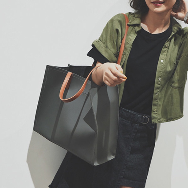 Túi Xách Da Mềm Cỡ Lớn Thiết Kế Đơn Giản Thời Trang Cho Nữ