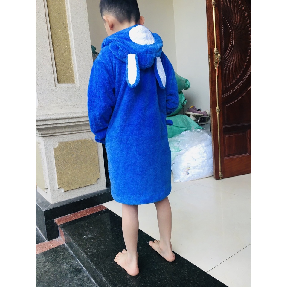 Áo choàng lông cừu trẻ em cao cấp