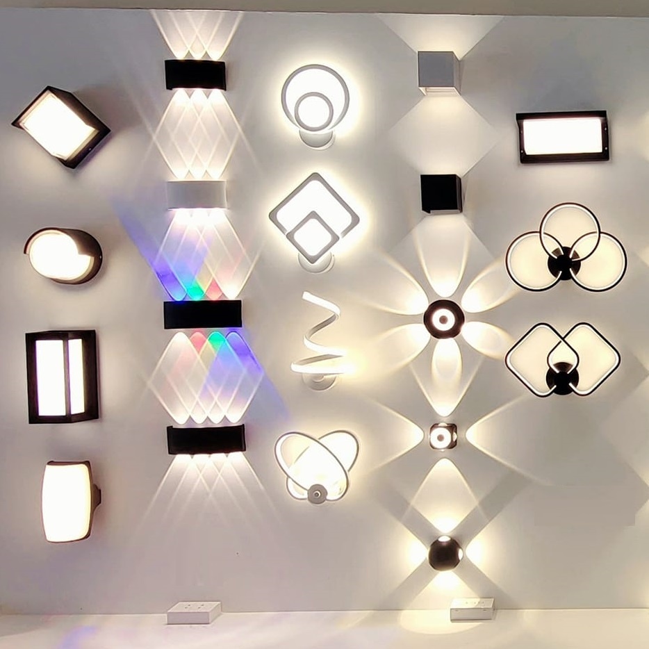 Đèn Cầu Thang, Đèn Hắt Tường 2 Đầu Led Điều Chỉnh Hướng, Đèn Trang Trí Ngoài Trời IP66 Kháng Nước, BH CHÍNH HÃNG