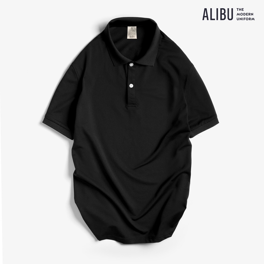 Áo Polo nam vải  cá sấu tici cao cấp dệt bo dày dặn chuẩn form  thun cổ bẻ tay ngắn trơn - ALIBU