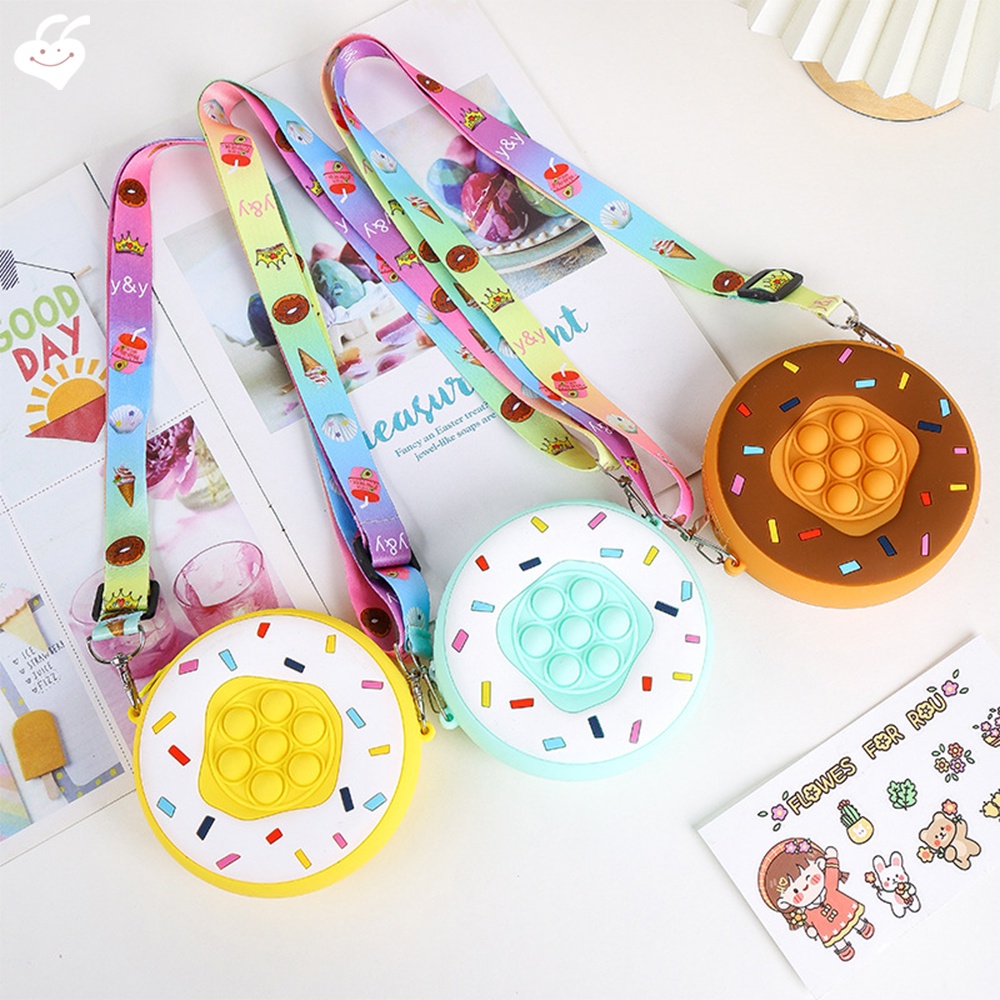 Đồ Chơi Bóp Giảm Căng Thẳng Bằng Silicon Hình Hoạt Hình Dễ Thương Cho Nữ