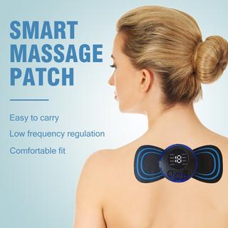 Miếng Dán Massage Toàn Thân Mini, Máy Massage Cổ Vai Gáy Lưng 6 Chế Độ Xoa Bóp