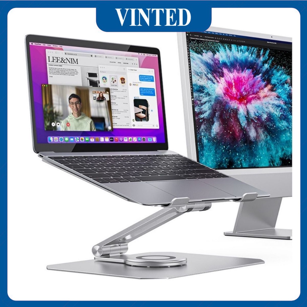 Boneruy L05 Giá đỡ Laptop, Macbook nhôm hãng chân đế xoay 360 độ chắc chắn cao cấp cho máy 11 - 16 inch.