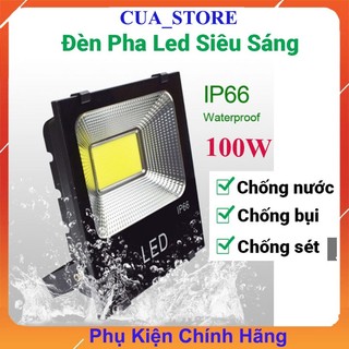Đèn Pha Led công suất 100w COB 5054 ngoài trời chống nước chuẩn IP66, đèn pha rọi biển quảng cáo