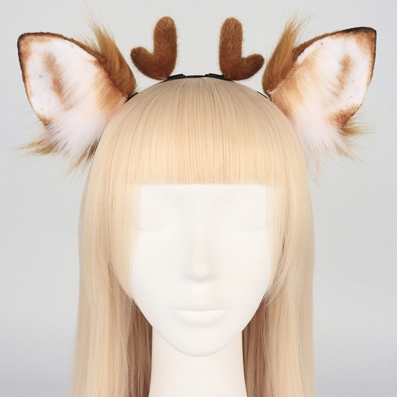 Flgo Băng Đô Cài Tóc Hình Tai Tuần Lộc Giáng Sinh Dễ Thương Độc Đáo Cho Nữ