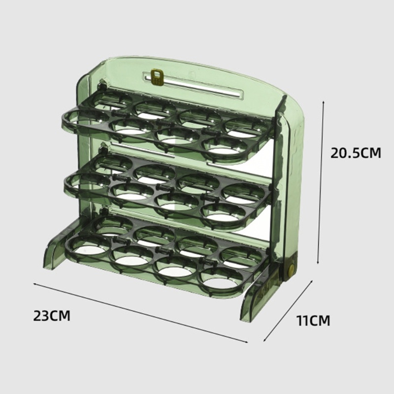 Giá Đỡ Trứng Trong Tủ Lạnh Bằng Nhựa 3 Ngăn Tiện Dụng