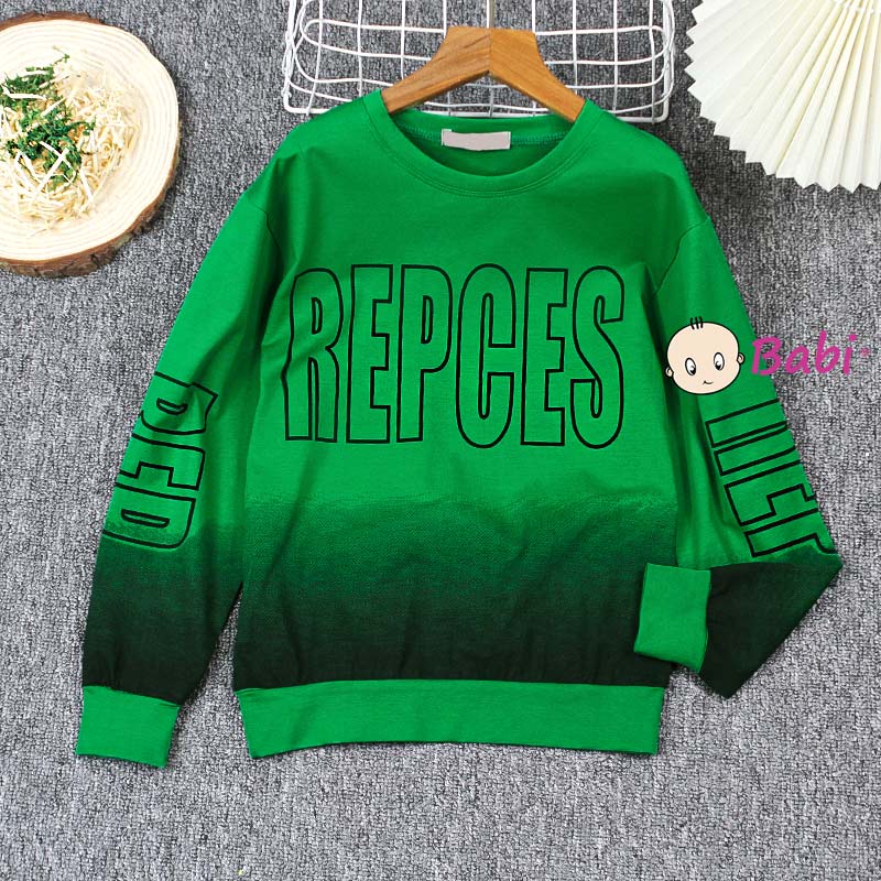 Áo sweater tay dài loang màu phong cách Hàn Quốc thời trang cho bé trai size đại 20-55kg