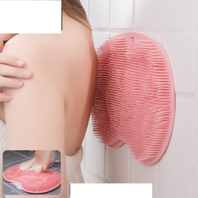 Combo 2 tấm cọ lưng silicon hút chân không tiện dụng