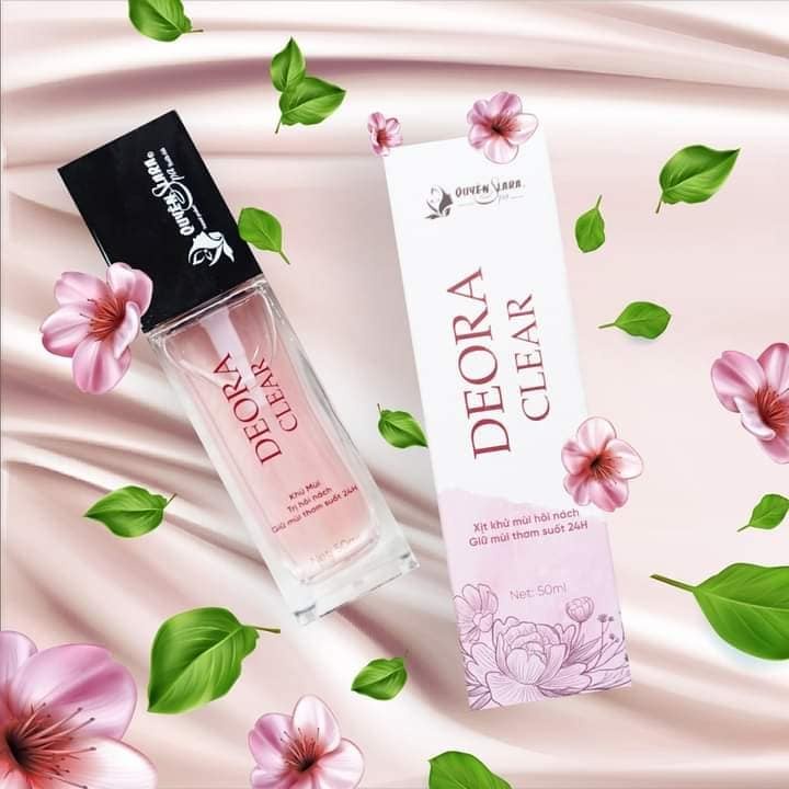 Xịt Khử Mùi Hôi Nách DEORA CLEAR Quyên Lara | Net 50 ml - HÀNG CHÍNH HÃNG