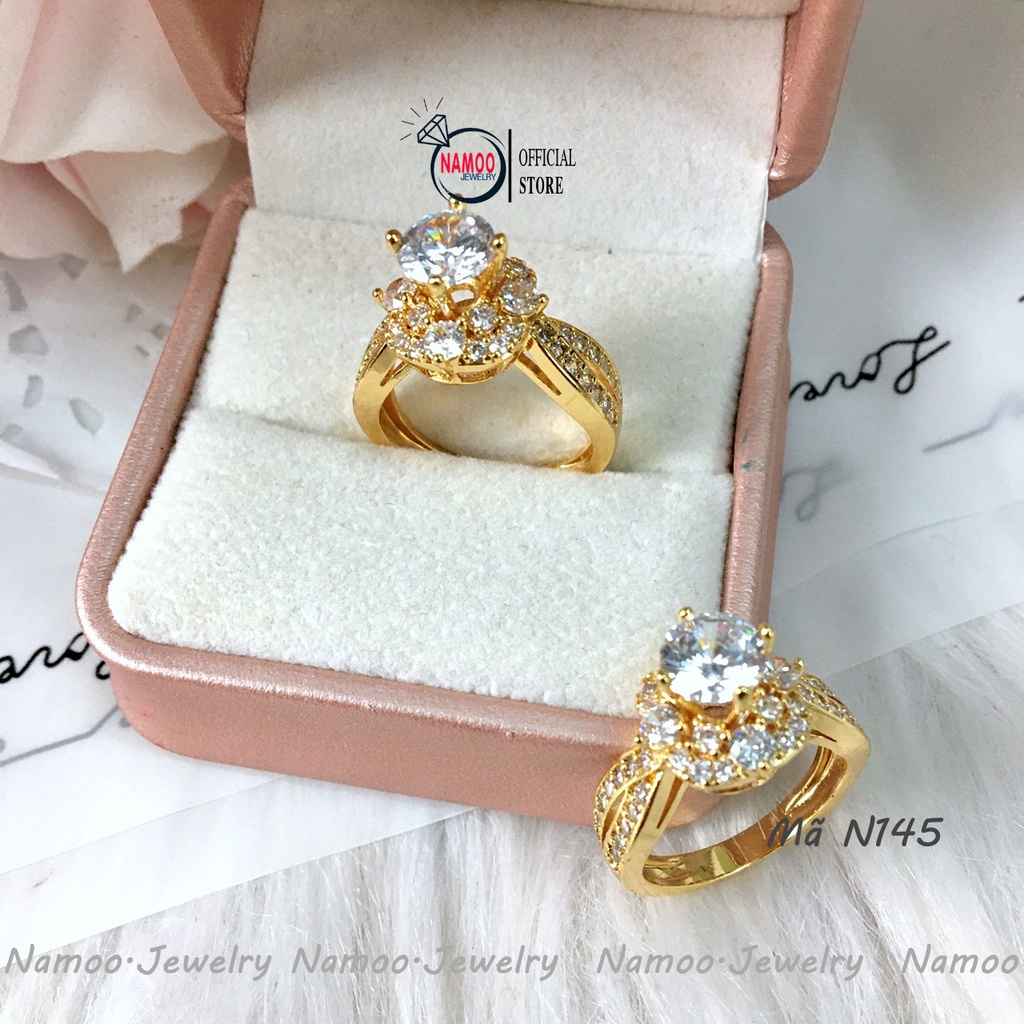 Nhẫn Đính Đá N145 Cho Nữ Với Thiết Kế Sang Trọng Và Đầy Nữ Tính Namoo Jerwelry