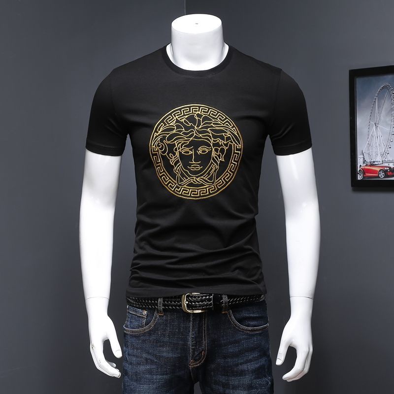Áo Thun Tay Ngắn Chất Liệu Cotton Thoáng Khí In Họa Tiết VS Thời Trang Cho Cặp Đôi