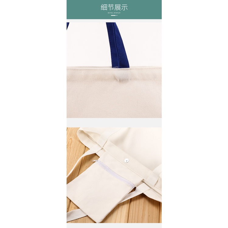 Túi Xách Canvas Cỡ Lớn Thiết Kế Mới Tiện Lợi Dễ Sử Dụng