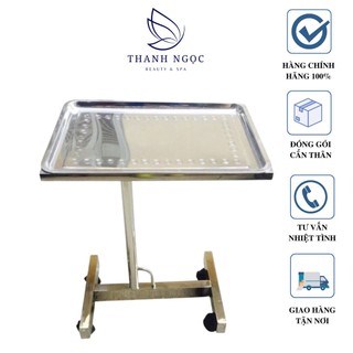 Bàn tít, xe đẩy y tế chất liệu inox, xe đẩy đựng dụng cụ phẩu thuật, spa