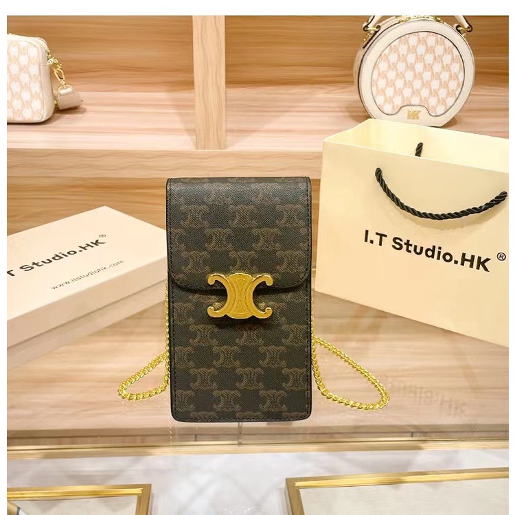 Túi Đeo Chéo Mini Phối Dây Xích Thời Trang Mới