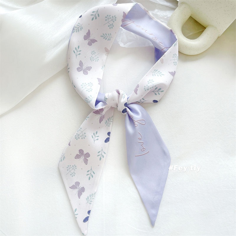 Khăn Choàng Cổ Đa Năng 100x6cm In Họa Tiết Trái Cây Xinh Xắn Cho Nữ