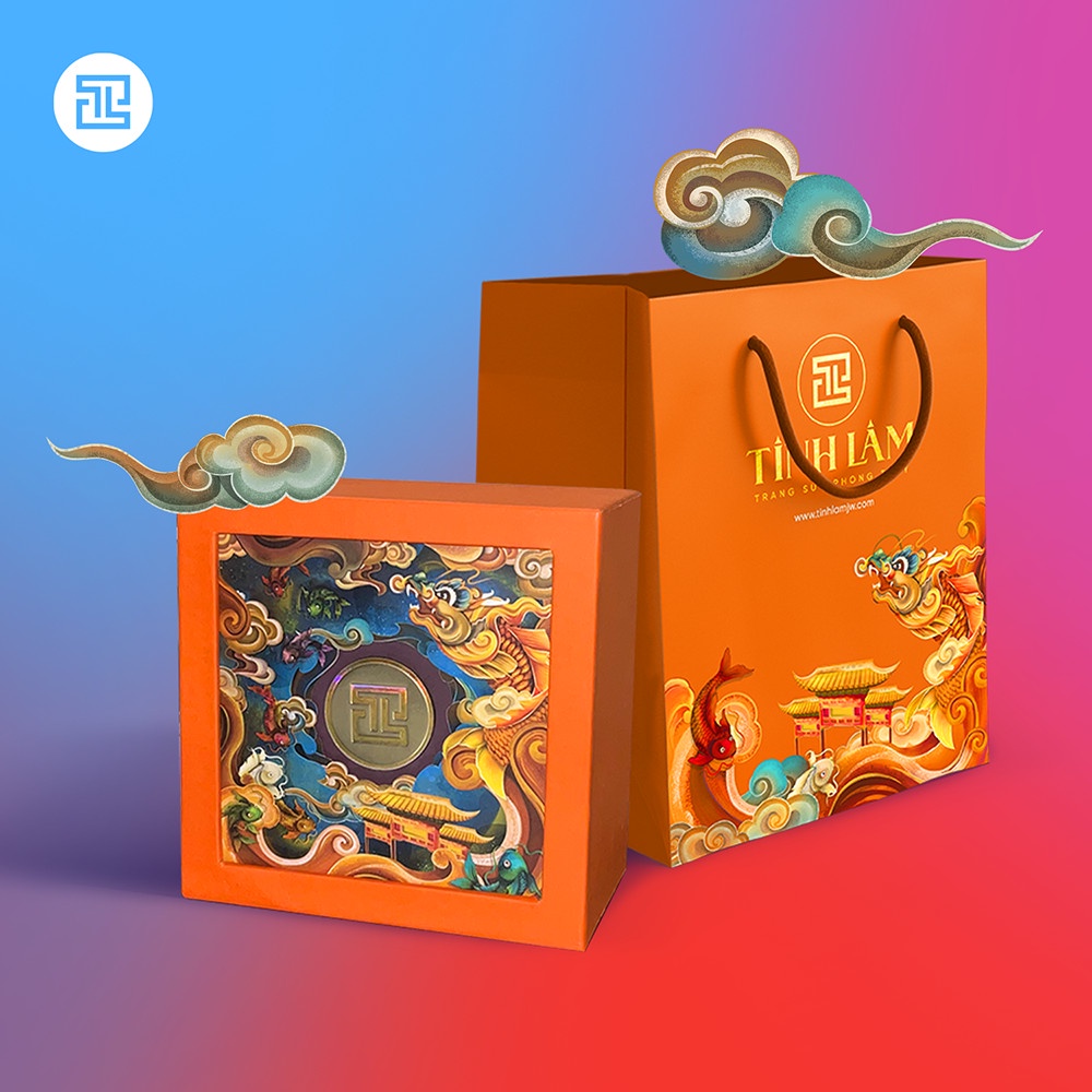 TINH LÂM Vòng Tay Phong Thủy Đá Apatite 8 Li - Charm Ngư Vĩ Hóa Long