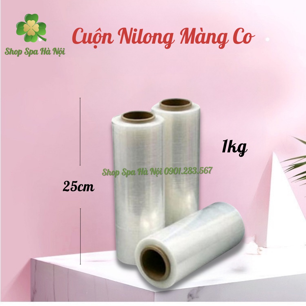 Cuộn Nilong, Màng PE, Màng Co Quấn Bụng Giảm Béo 1kg x 25cm