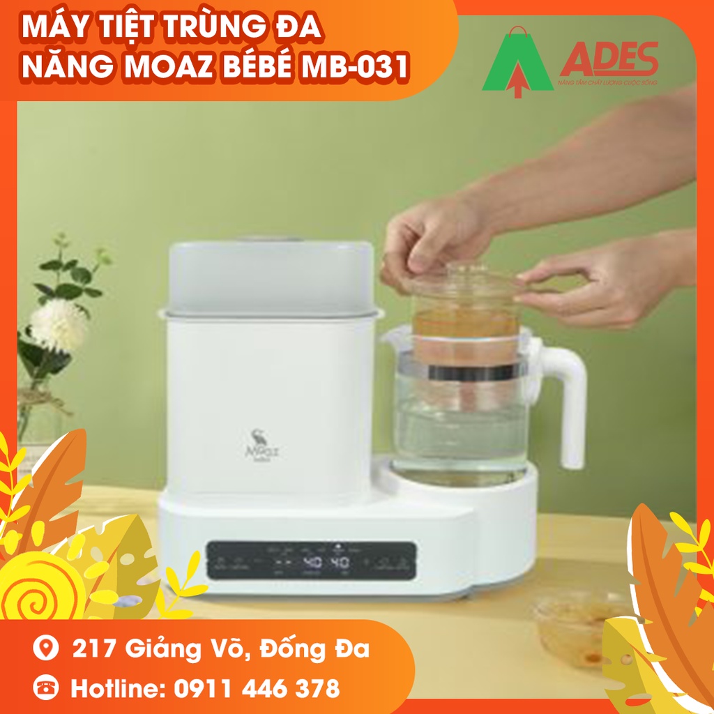 MÁY TIỆT TRÙNG SẤY KHÔ VÀ ĐUN NƯỚC ĐA NĂNG MOAZ BÉBÉ MB-031