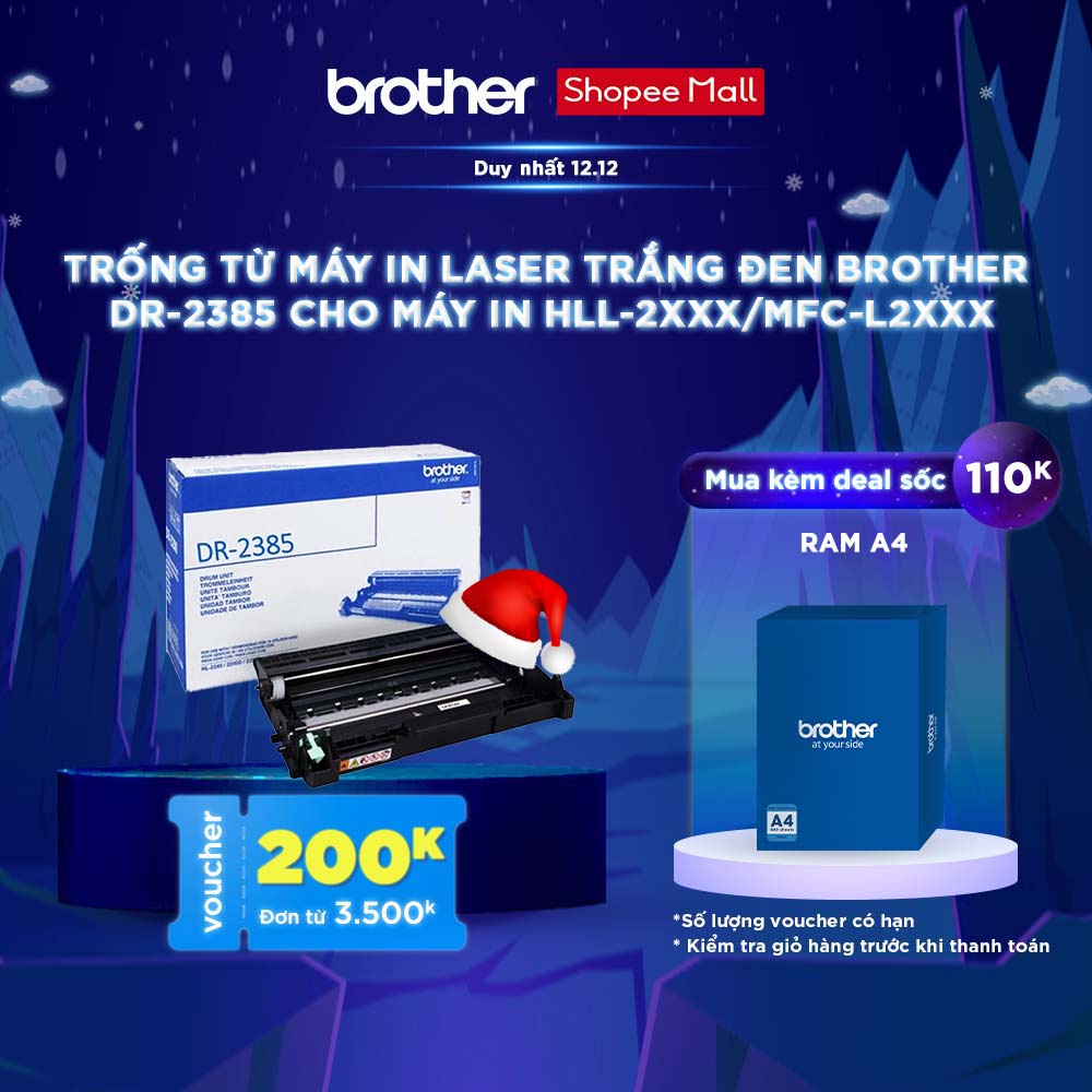 Trống từ máy in laser trắng đen Brother DR-2385 cho máy in HLL-2xxx/MFC-L2xxx