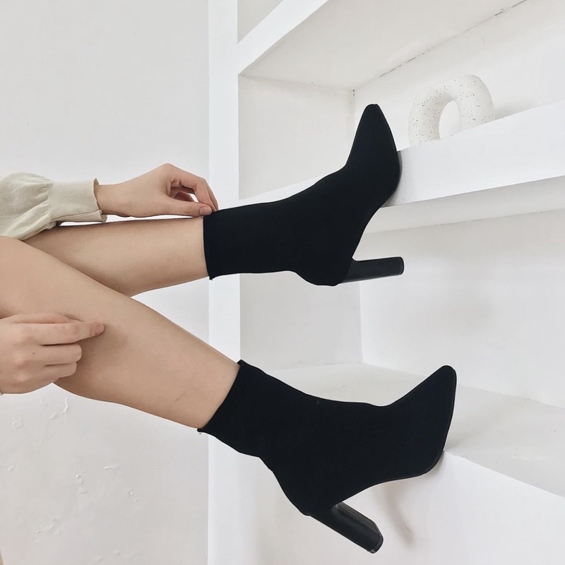 Giày Bốt Boots vải co giãn cực đỉnh 🌸 Best seller