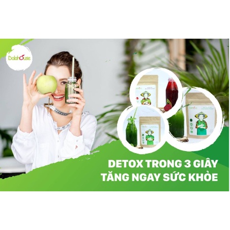 Combo Bột Rau Củ Detox Thải Độc Dalahouse - 21 gói 07 vị rau củ Organic 100%