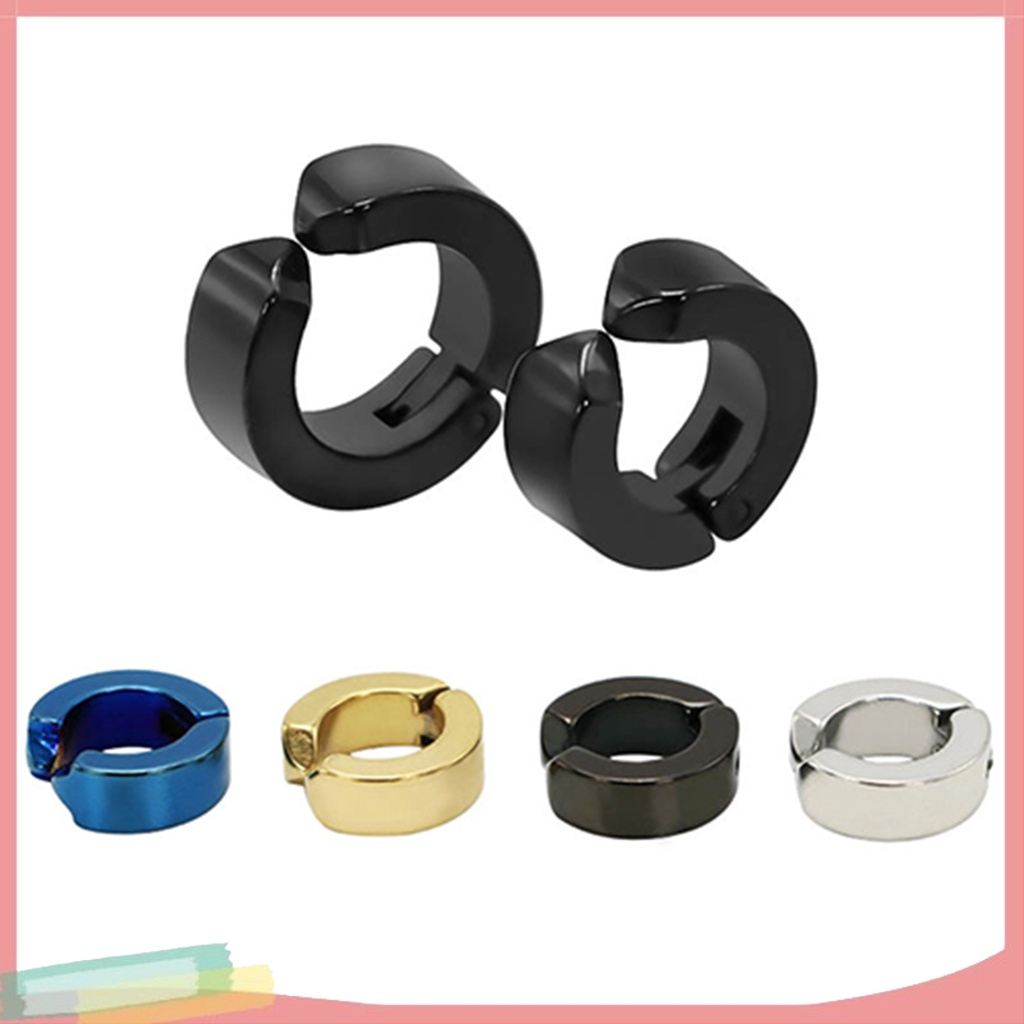 1 Khuyên kẹp tai họa tiết hình học cá tính cho nam