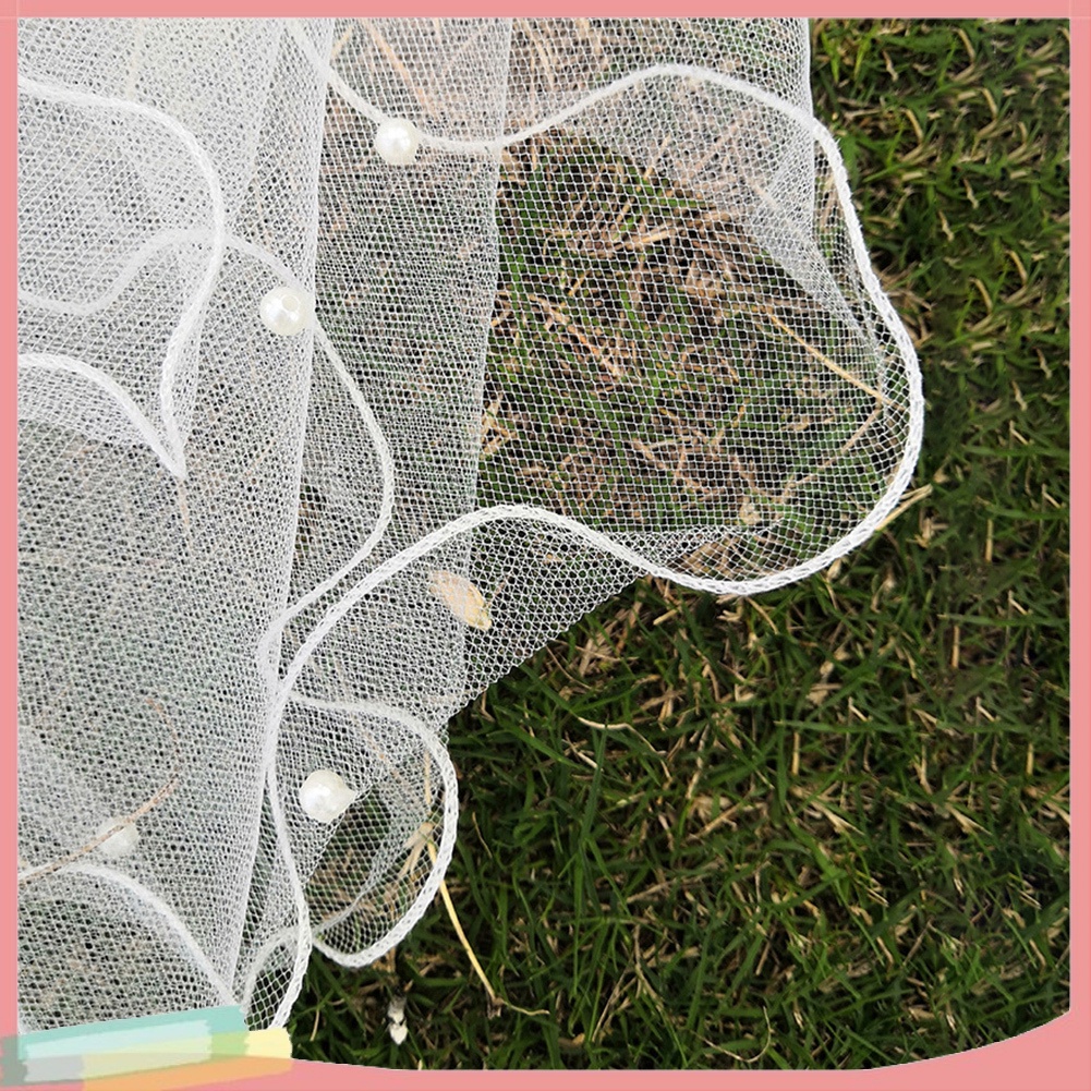 Mạng Che Mặt Phối Ngọc Trai Giả Thời Trang Cho Cô Dâu