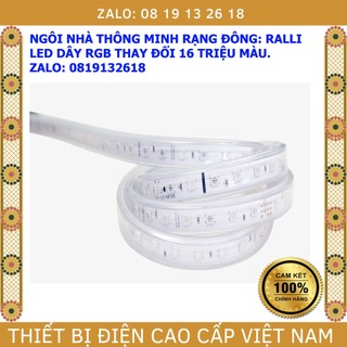  Dây led RGB đổi 16 triệu màu RALLI, cổng kết nối BLE, mã LD01.BLE.RGB 1000/7W, có cắt lẻ