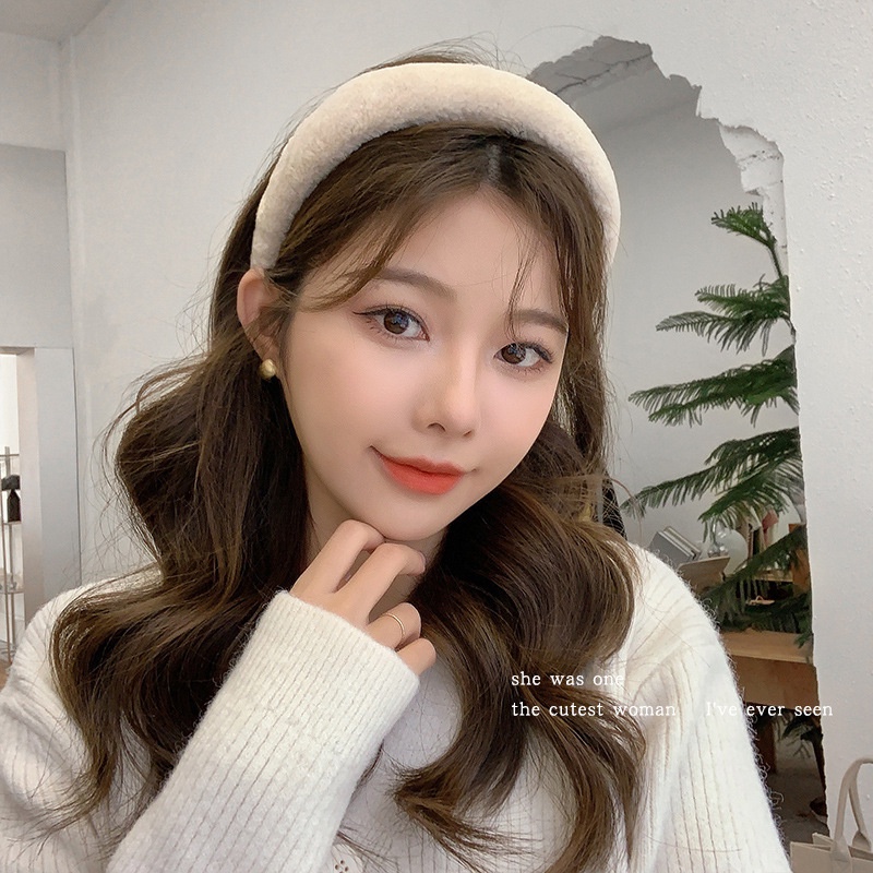 Băng Đô Vải Lông Màu Trơn Đơn Giản Thời Trang Thu Đông 2022