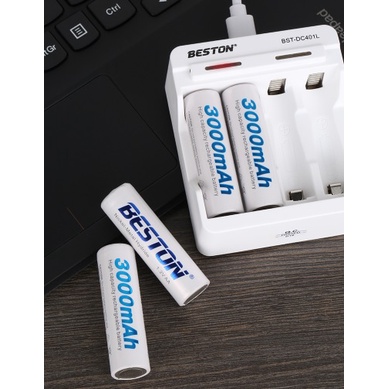 Pin Tiểu Sạc AA và Pin Đũa Sạc AAA, Pin Sạc BESTON, Pin Ni-MH 1.2V Dùng Cho Mic Hát Không Dây, Đồ Chơi Trẻ Em, Remote