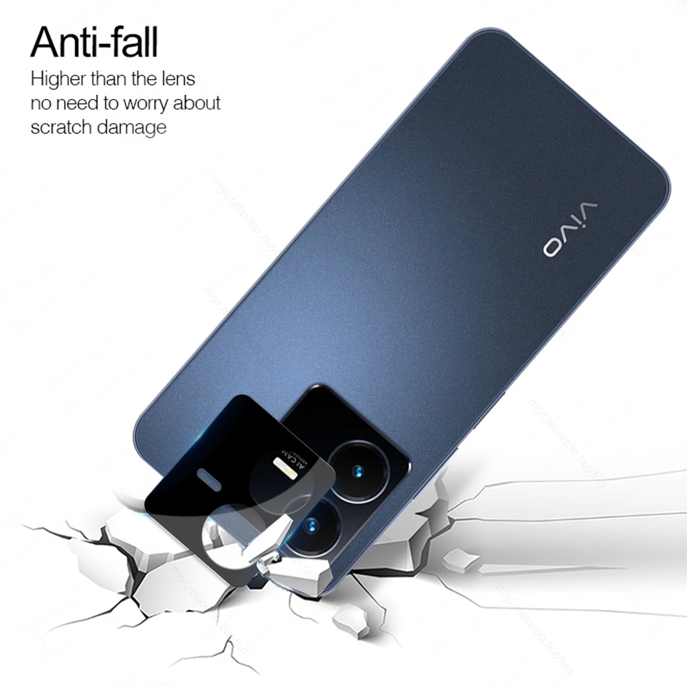 Vỏ Bảo Vệ Ống Kính Camera Sau 3D Cho Vivo Y22 Y22s 4G Vivoy22 Y 22s 22 s 4G 2022 V2206 V2207 6.55 "